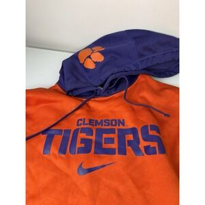 Mens Nike Clemson Tigers Hoodie Orange & Purple College NCAA Therma-Fit Size XL